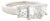 Vintage Three-Stone Princess Cut Diamond Ring, 14k White Gold, 1.75 Carats, Size 4.5 For Sale