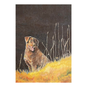 1998 Christine Collier Trevino Dog Painting