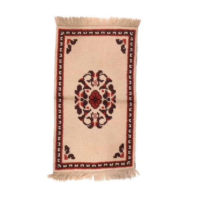 Semi Antique Tribal Turkish Rug-2′6″ × 4′6″ For Sale - Image 4 of 4