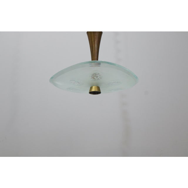 Model 1748 Glass Pendant Light by Max Ingrand for Fontana Arte, 1954 For Sale - Image 9 of 15