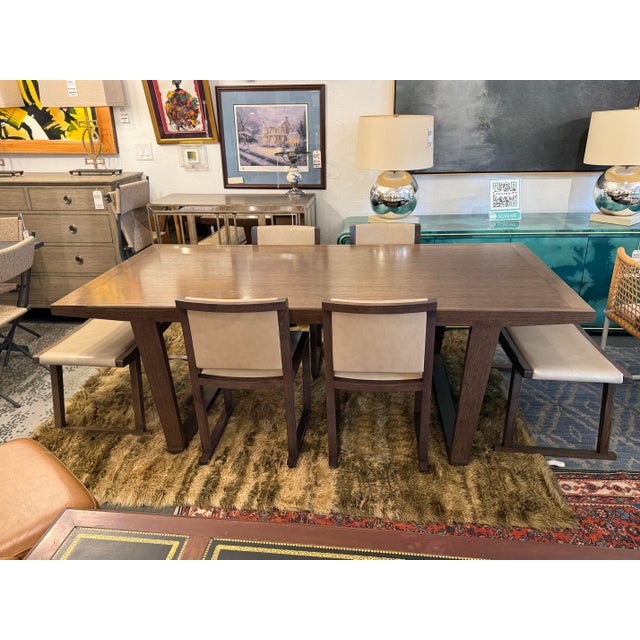 Antonio Citterio for Maxalto + B&b Italia InToto Table + Four Musa Chairs + Two Sella Benches, Set For Sale - Image 10 of 12