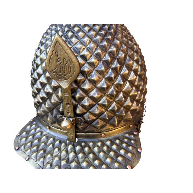 Not Yet Made - Made To Order Double Hammered Brass Helmet For Sale - Image 5 of 15