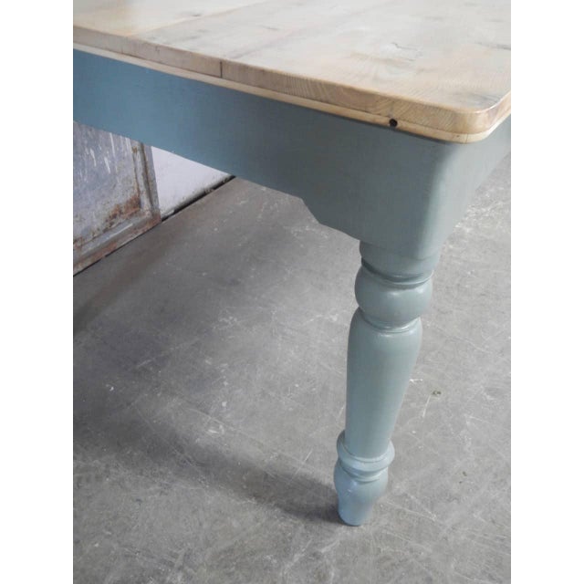 Painted Fir Table, 1950s For Sale - Image 6 of 12