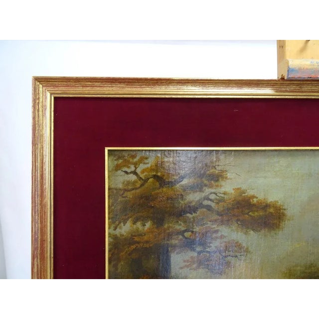 Landscape with Dog, Oil Painting on Canvas, England 19th-Century For Sale - Image 7 of 9