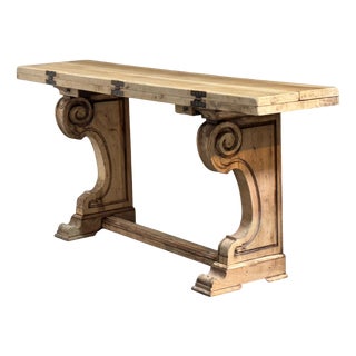 French Console Table in Walnut, 1925 For Sale