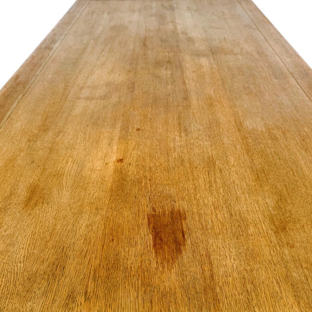 Restoration Hardware French Farmhouse Salvaged Oak Rectangular Dining Table For Sale - Image 11 of 11