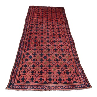 Traditional Vintage Afghan Baluch Handmade Rug For Sale