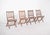 Mid-Century Modern Wooden Folding Chairs, 1950, Set of 4 For Sale - Image 3 of 11