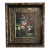 Vintage Floral Still Life Oil Painting in Hand Painted Victorian Frame For Sale
