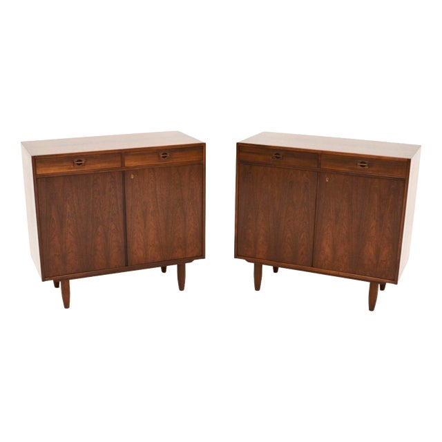 Vintage Danish Cabinets, 1960s, Set of 2 For Sale