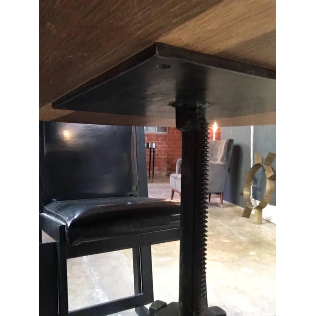 1940s Italian 40s Adjustable Industrial Table For Sale - Image 5 of 8