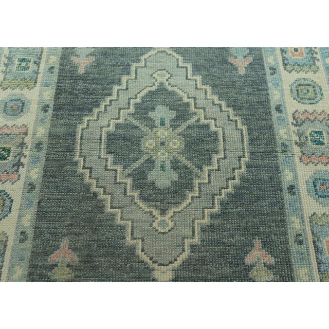 Turkish Turkish Oushak Rug 3' x 12'5" #19150 For Sale - Image 3 of 8