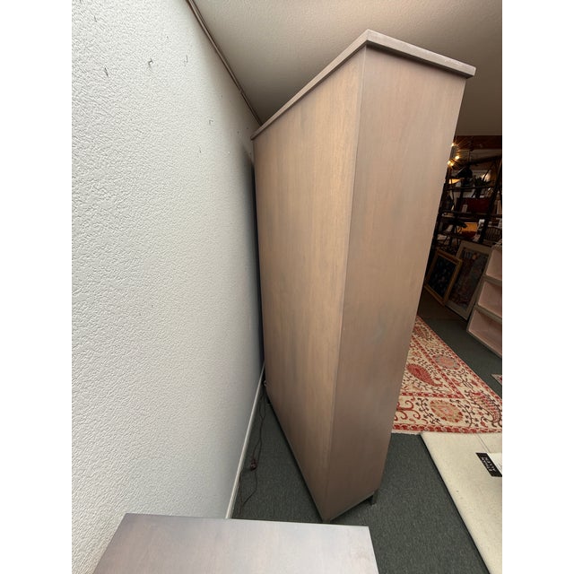 Room & Board Linear Collection Bespoke Cabinet With Secretary, Shell Stain For Sale - Image 12 of 12