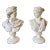Classical Plaster Busts of Diana and Apollo Belvedere Sculptures, Pair For Sale