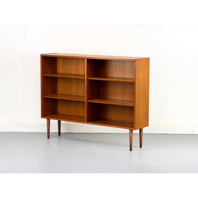 Wood Vintage Danish Teak Bookcase by Carlo Jensen for Hundevad & Co., 1960s For Sale - Image 7 of 17