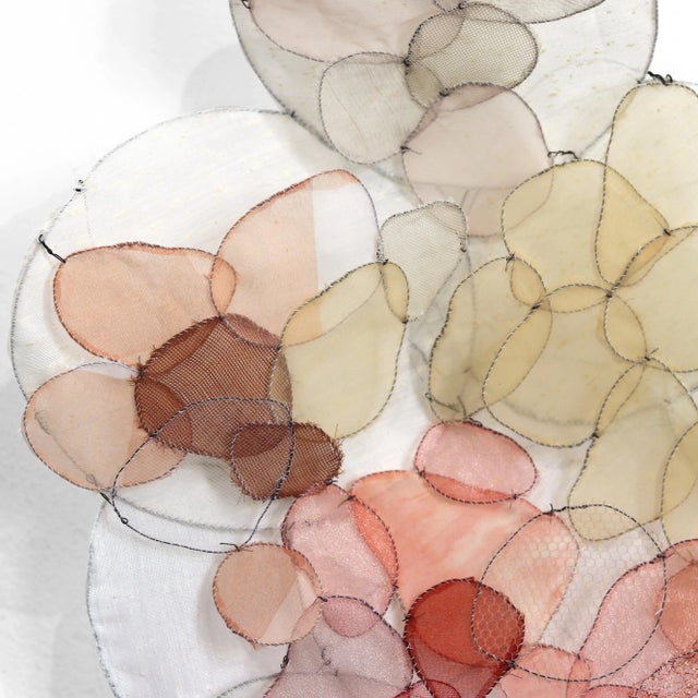 Abstract Peaches & Cream - Mixed Media Sculptural Original Artwork by Kristina Fjellman For Sale - Image 3 of 12