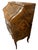 Italian Marquetry Bombe Secretaire Desk with Drop-Front, 1950s For Sale - Image 4 of 17