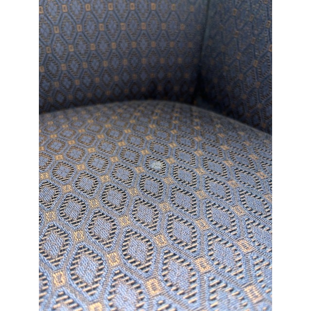 Ink Blue Traditional Rolled Back Judicial Claw-Arm Desk Chair From Bernhardt For Sale - Image 8 of 12