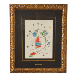 Joan Mir= Framed Lithograph, 'Maravillas 8'
