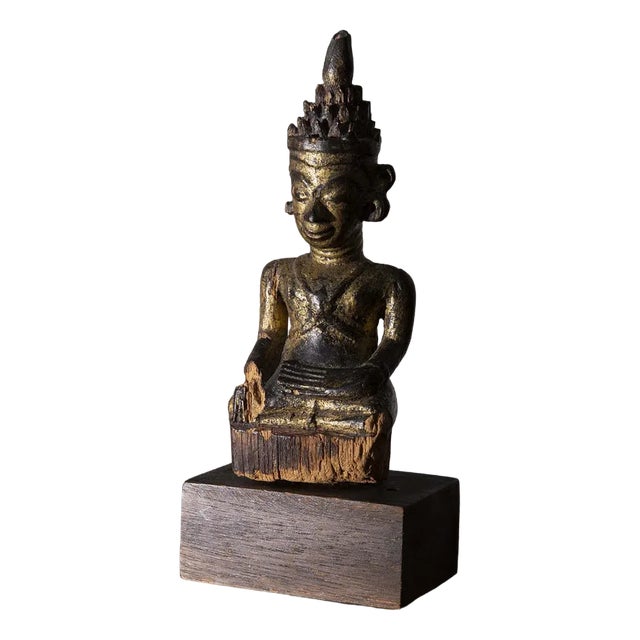 South East Asian Artist, Buddha, 19th Century, Lacquered Wood For Sale