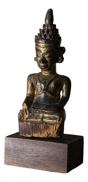 South East Asian Artist, Buddha, 19th Century, Lacquered Wood