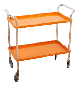 B47 Bar Trolley with Chrome-Plated Tubular Steel Frame, 1932