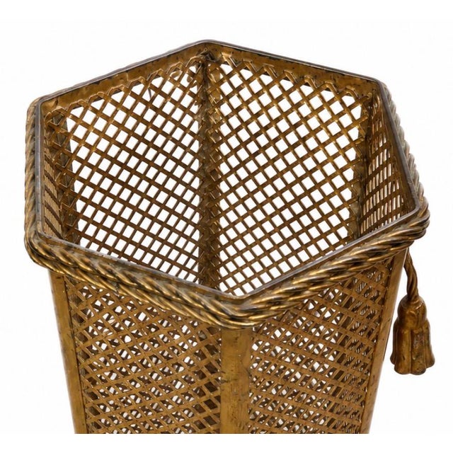 Hollywood Regency Umbrella Stand by Li Puma Florentine Firenze , Florence, Italy, 1960s For Sale - Image 3 of 5