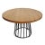 Modern Round Teak & Iron Dining Table For Sale - Image 4 of 7