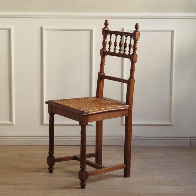Brown Antique French Gründerzeit Chairs with Viennese Caning, 1900s, Set of 2 For Sale - Image 8 of 13