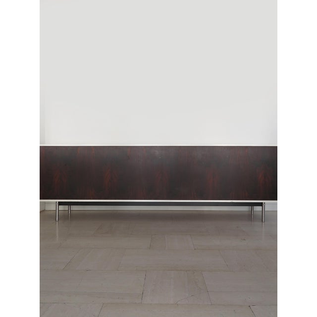 Sideboard in White Formica and Dark Wood, Italy, 1960s For Sale - Image 14 of 18
