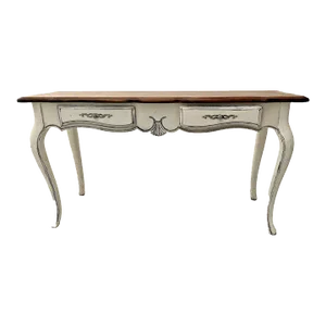 Ethan Allen Sofa Table Console French Country Factory Painted Distressed 26-9301