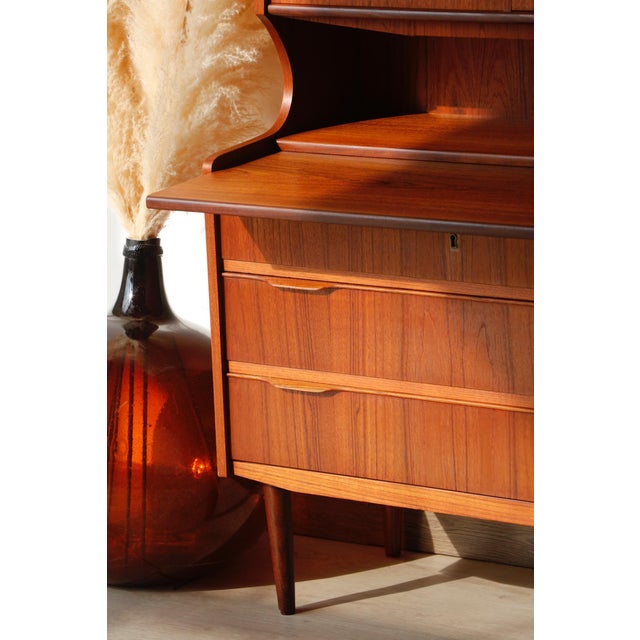 Vintage Danish Teak Secretary, 1960s For Sale - Image 12 of 18