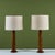 Pair of Gordon & Jane Martz Wood Table Lamps with Tile Inlay For Sale - Image 10 of 12