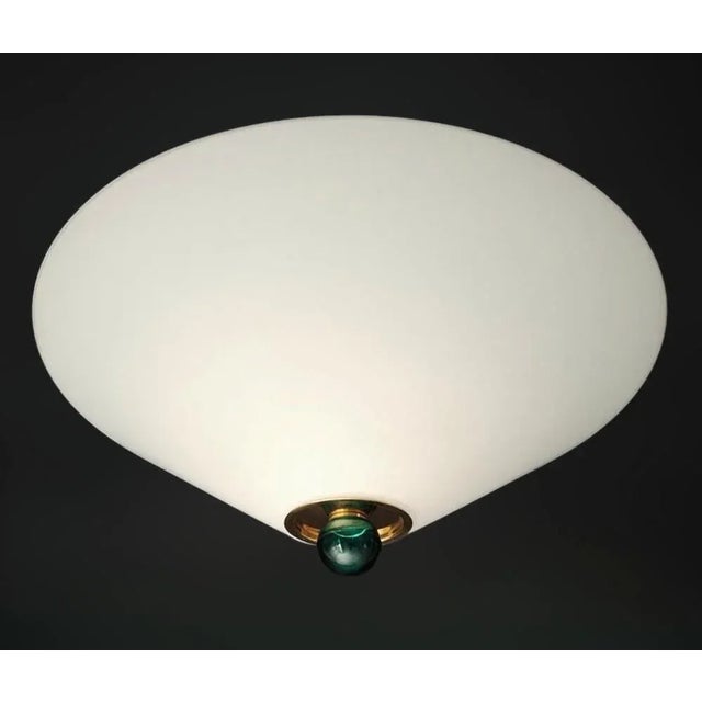 1960s 1960s Milky White Murano Flush Mount For Sale - Image 5 of 11