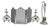 Fireplace Front and Utensils, Set of 4 For Sale