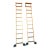 Vintage i.d Cotterman Co. Solid Oak Library Rolling Ladders - A Matching Pair For Sale