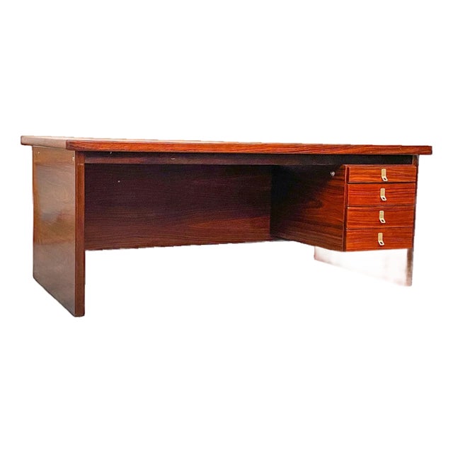 Mid 20th Century Danish Rosewood Executive Desk For Sale