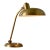 1940s Giovanni Michelucci Patinated Brass Ministerial Desk Lamp for Lariolux For Sale