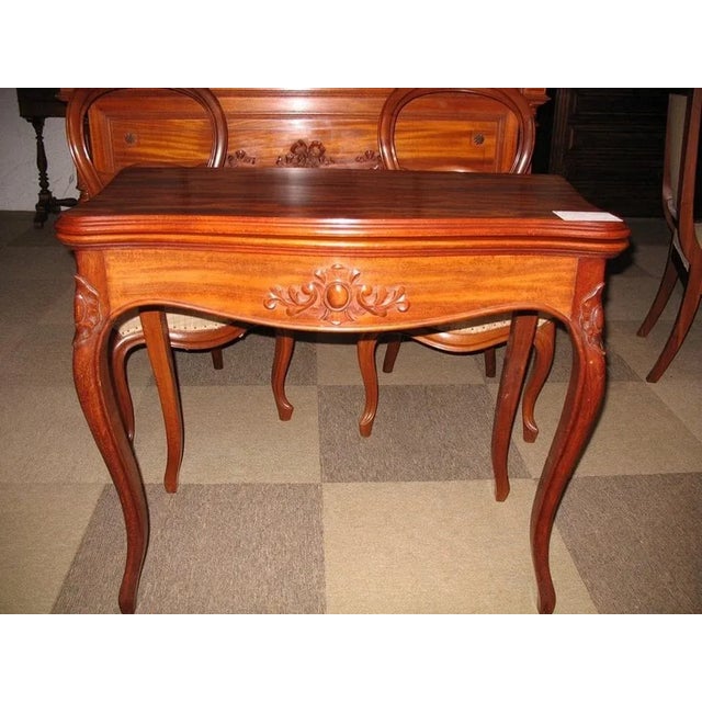 Wood Napoleon III Game Table For Sale - Image 7 of 7