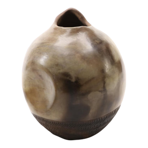 Polo Ramirez Round Clay Pinched Bulb Vase