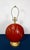 1980s Postmodern Sculptural Reverse Painted Glass Clamshell Shaped Table Lamp For Sale - Image 4 of 9