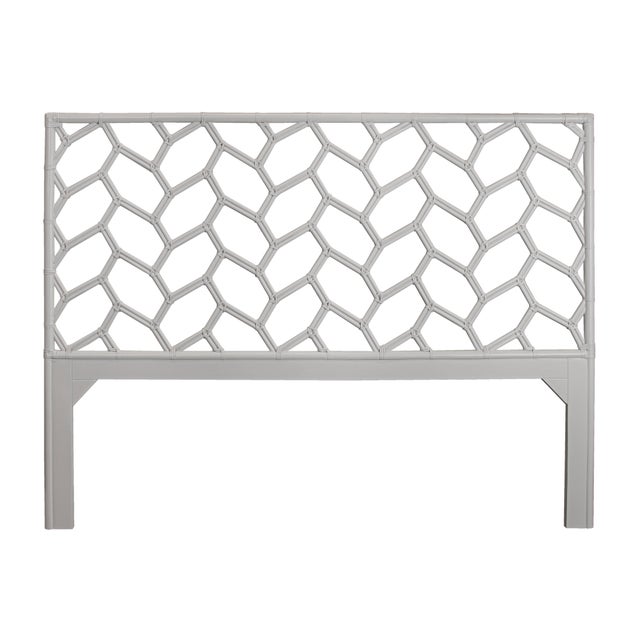 Not Yet Made - Made To Order Silas Standard Bed King - Light Gray For Sale - Image 5 of 12