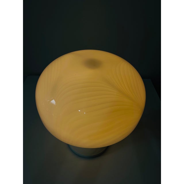 Murano Mushroom Table Lamp, Italy, 1980s, in Good conditions. Designed 1980 to 1989 European Plug (up to 250V).The wiring...