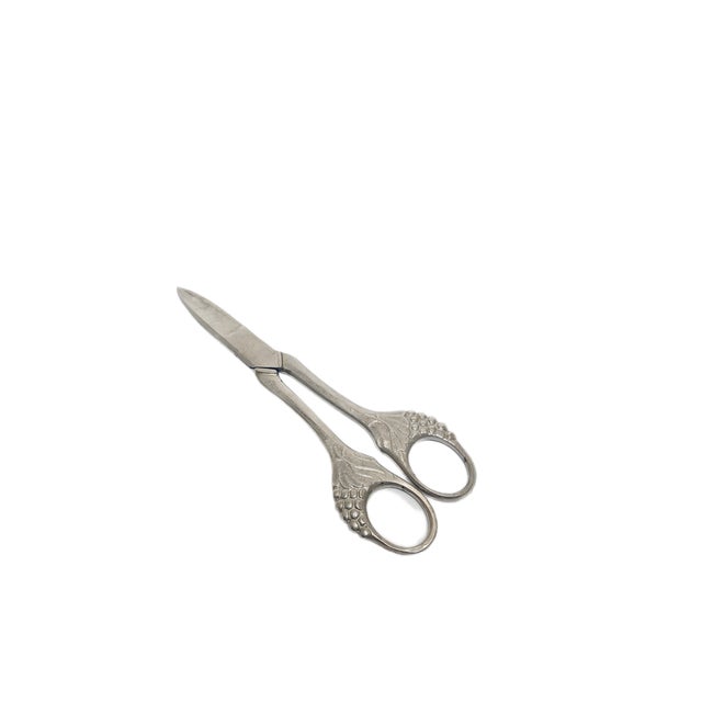 Silver Art Nouveau Danish Grapes Scissors, 1920s For Sale - Image 8 of 8