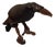Mid-Century Modern Leather Raven from Deru, Germany, 1960s For Sale