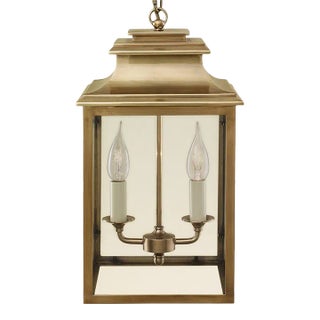 Mayfair Lanterns With Antique Brass Finish For Sale