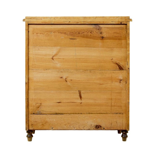 Wood Swedish Carved Birch Chest of Drawers, 1870s For Sale - Image 7 of 10