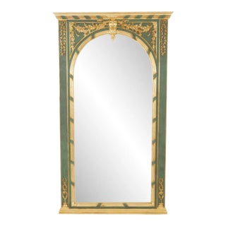 19th Century Painted / Gilded Italian Pier Mirror For Sale