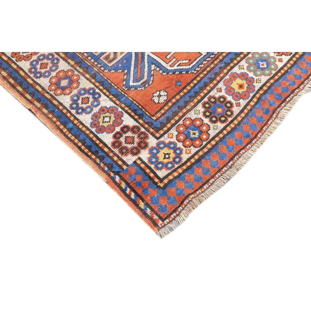 Antique Kazak Rug 3'5'' x 6'3'' For Sale In New York - Image 6 of 12