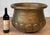 - Original Early Italian Brass Planter - Nicely Tarnished with Wonderful Scalloped Bottom - Flared Rim with Open Interior...